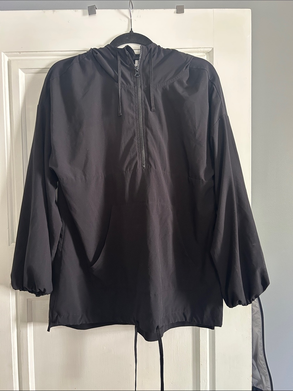 Zella Black Hooded Zip Jacket